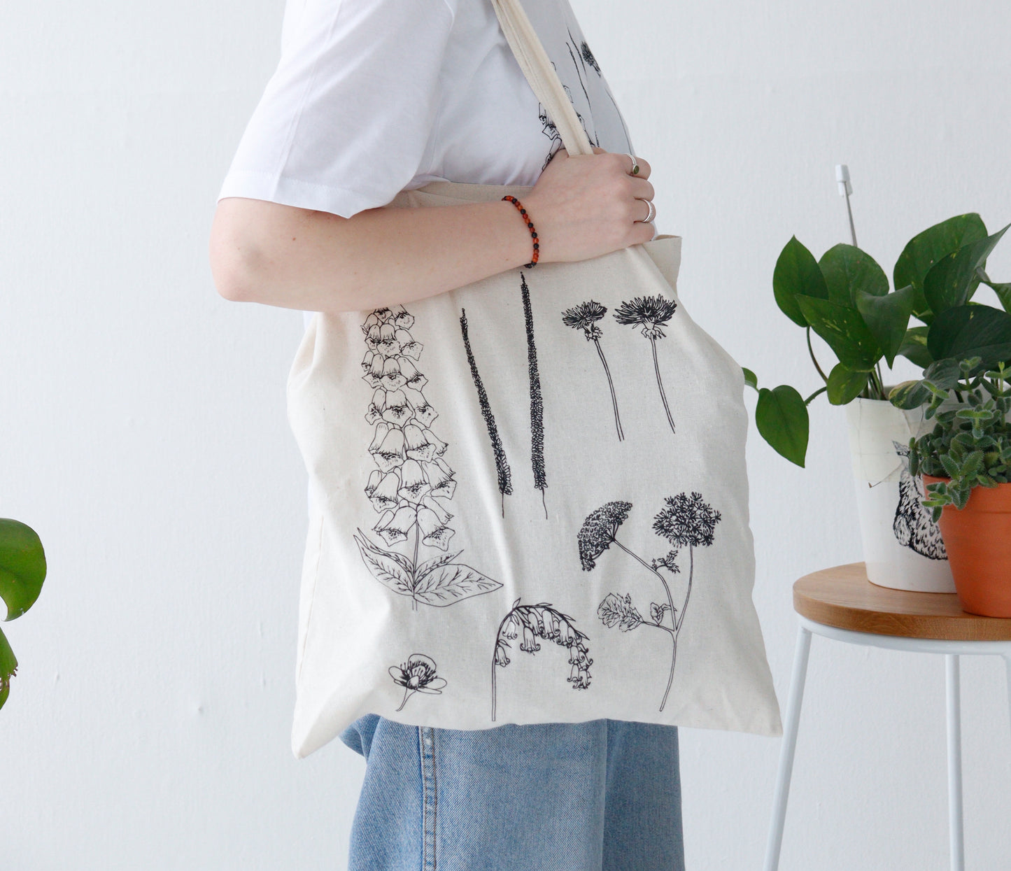 Wildflower tote bag