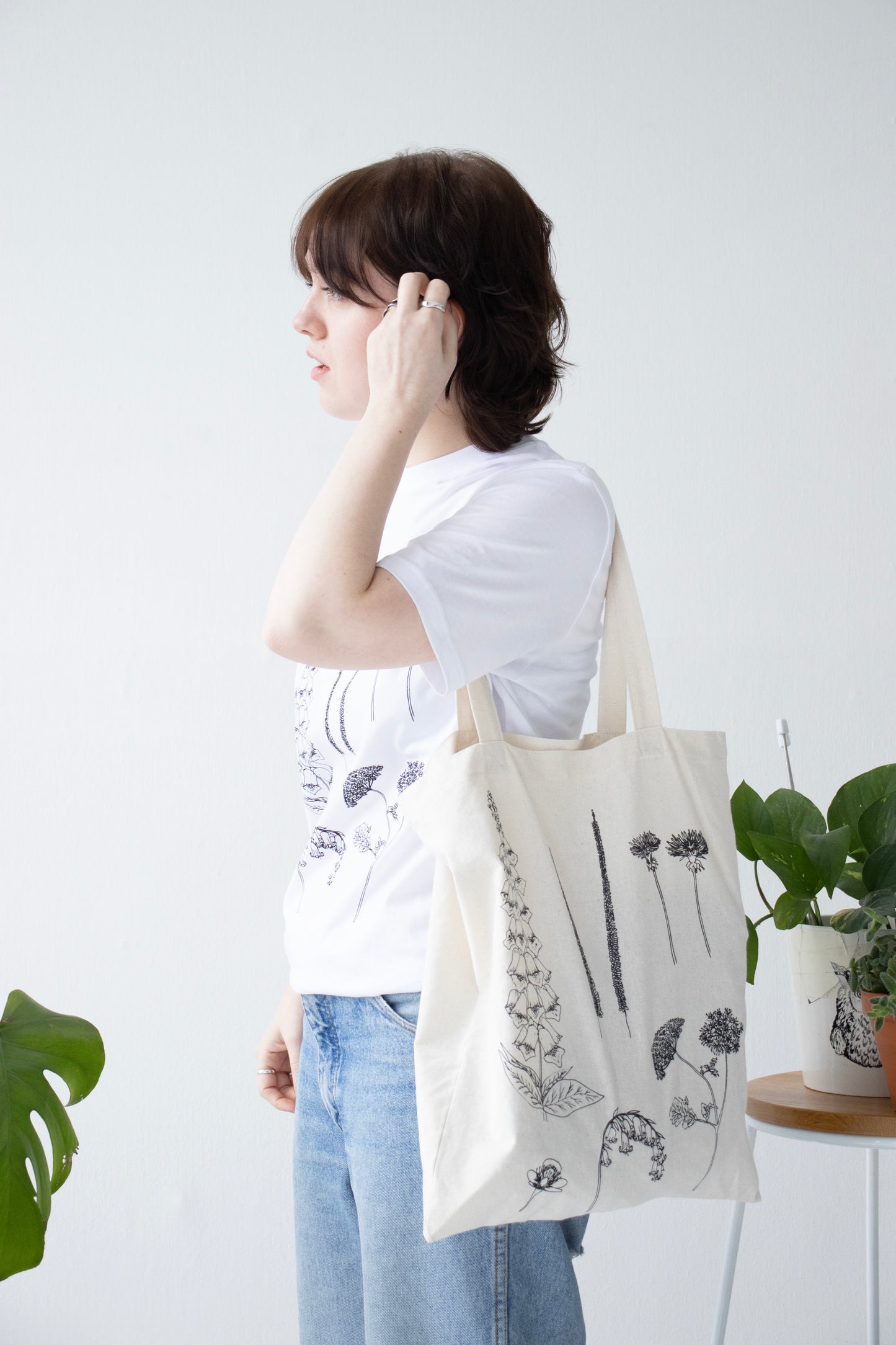 Wildflower tote bag